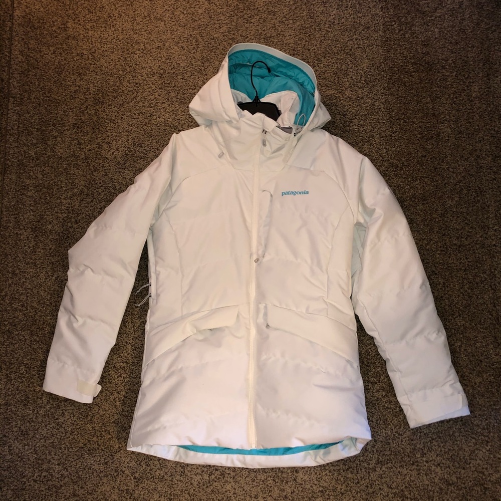 New White Patagonia Pipe Down ski Coat sz XS
